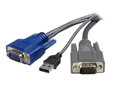 STARTECHCOM 6 ft UltraThin USB VGA 2in1 KVM Cable