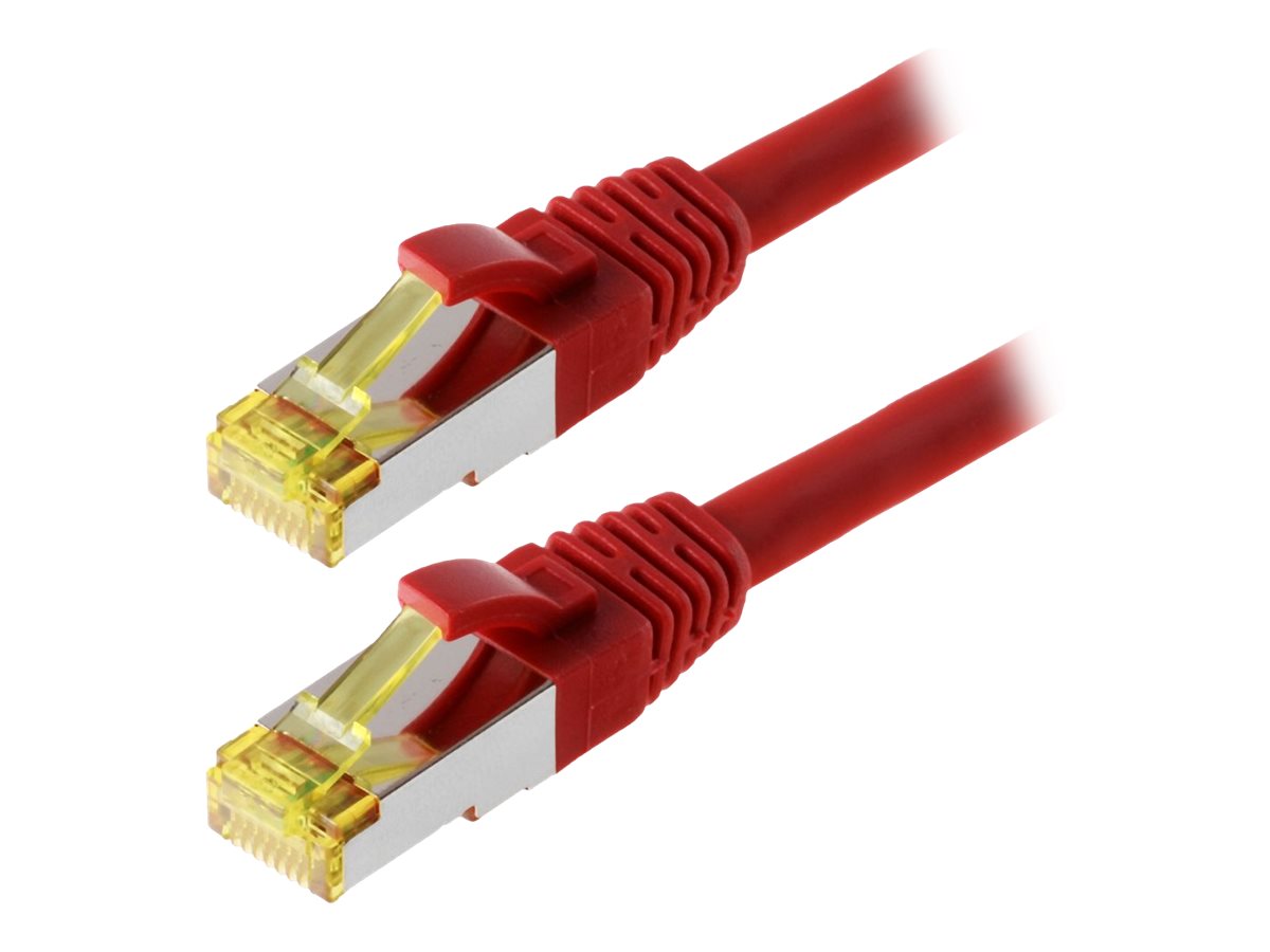 helos Patchkabel Cat 6a SFTP RJ45 rot 1m AWG267 LSZH GHMT