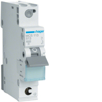 Hager Leitungsschutzschalter MCS113 1polig C13A 6kA QC 1M Hager Leitungsschutzschalter MCS113 1polig C13A 6kA QC 1M