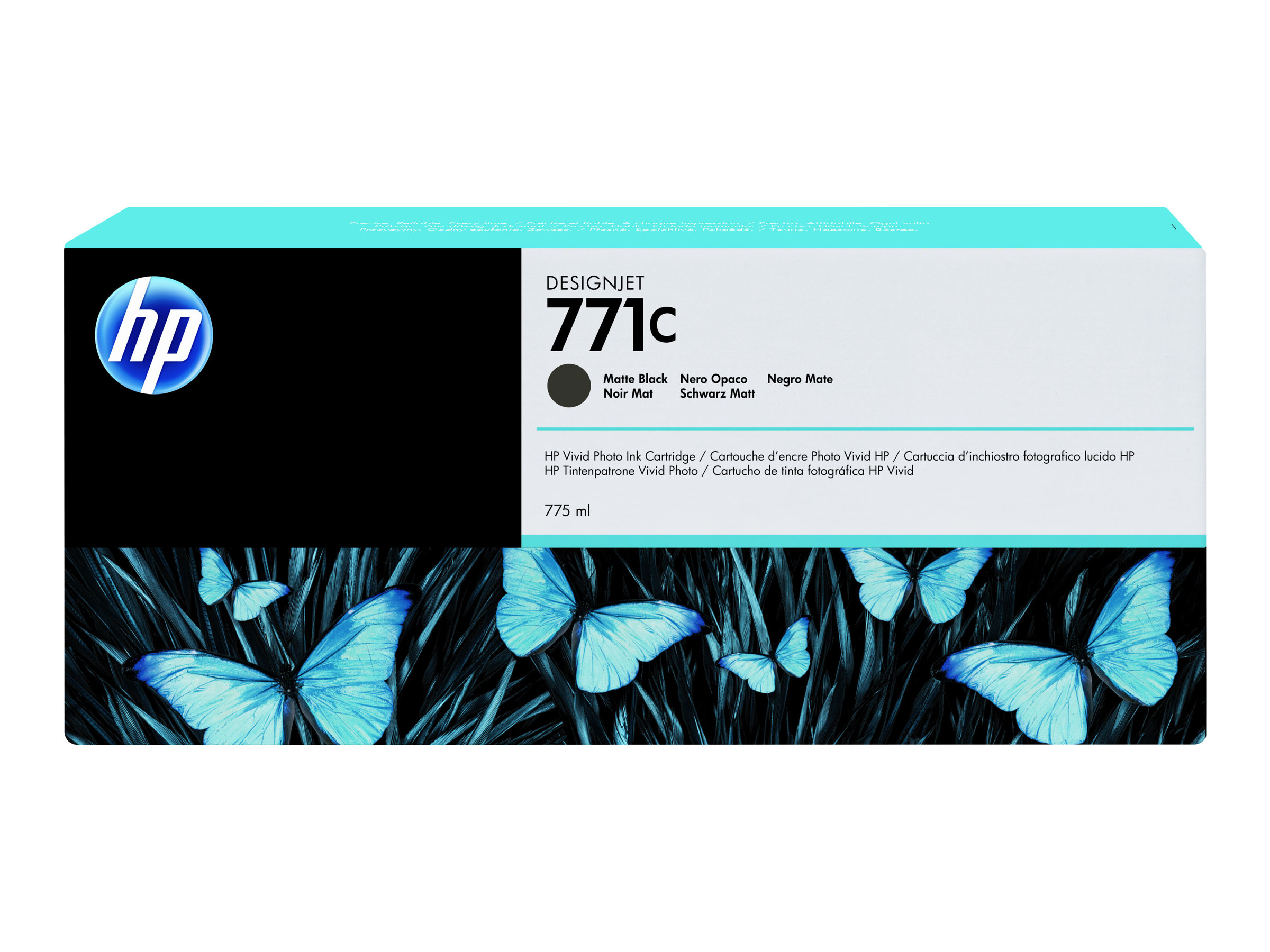 HP 771C Original Tinte matt schwarz Standardkapazität 775ml 1er-Pack HP 771C Original Tinte matt schwarz Standardkapazität 775ml 1er-Pack