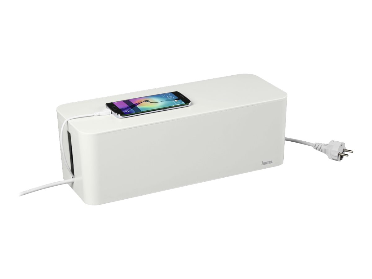 hama Maxi Kabelbox 0,4 m weiss