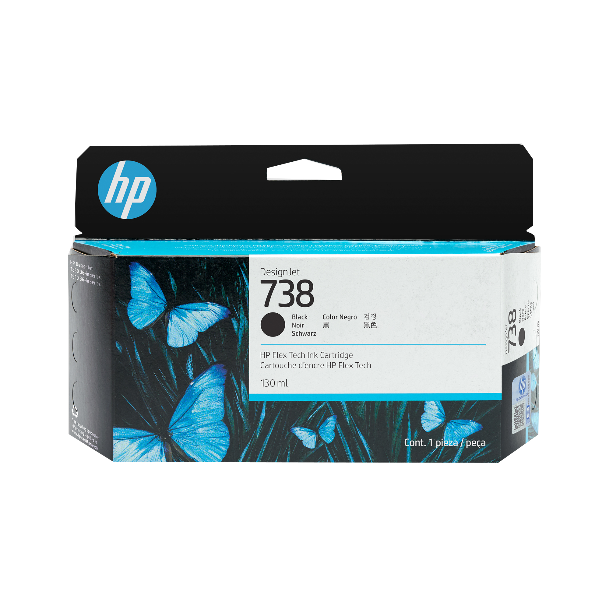 HP 738498N4A schwarz Druckerpatrone