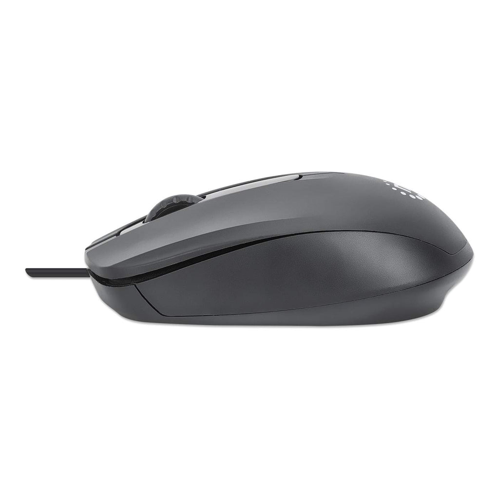 Manhattan Comfort II Optische USB-Maus Schwarz
