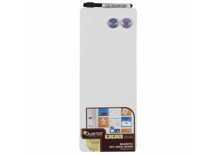 ACCO Glas-Magnettafel Mini 14,0 x 36,5 cm weiß
