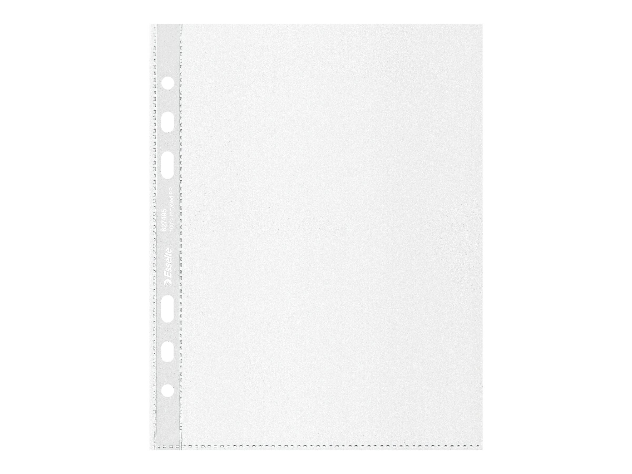 100 Esselte Prospekthuellen DIN A5 transparent genarbt 0,07 mm