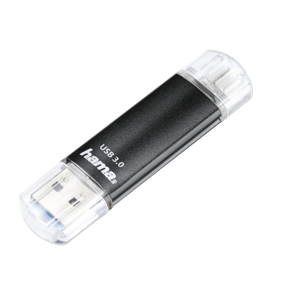 hama USBStick Laeta Twin schwarz 256 GB, 1 St
