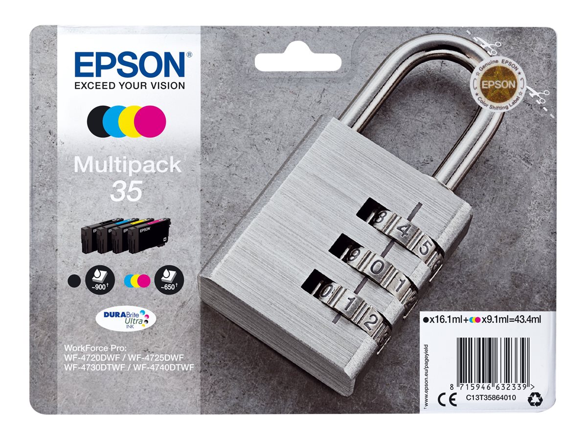 C13T35864010 EPSON WF Tinte (4) cmyk ST C13T35864010 EPSON WF Tinte (4) cmyk ST