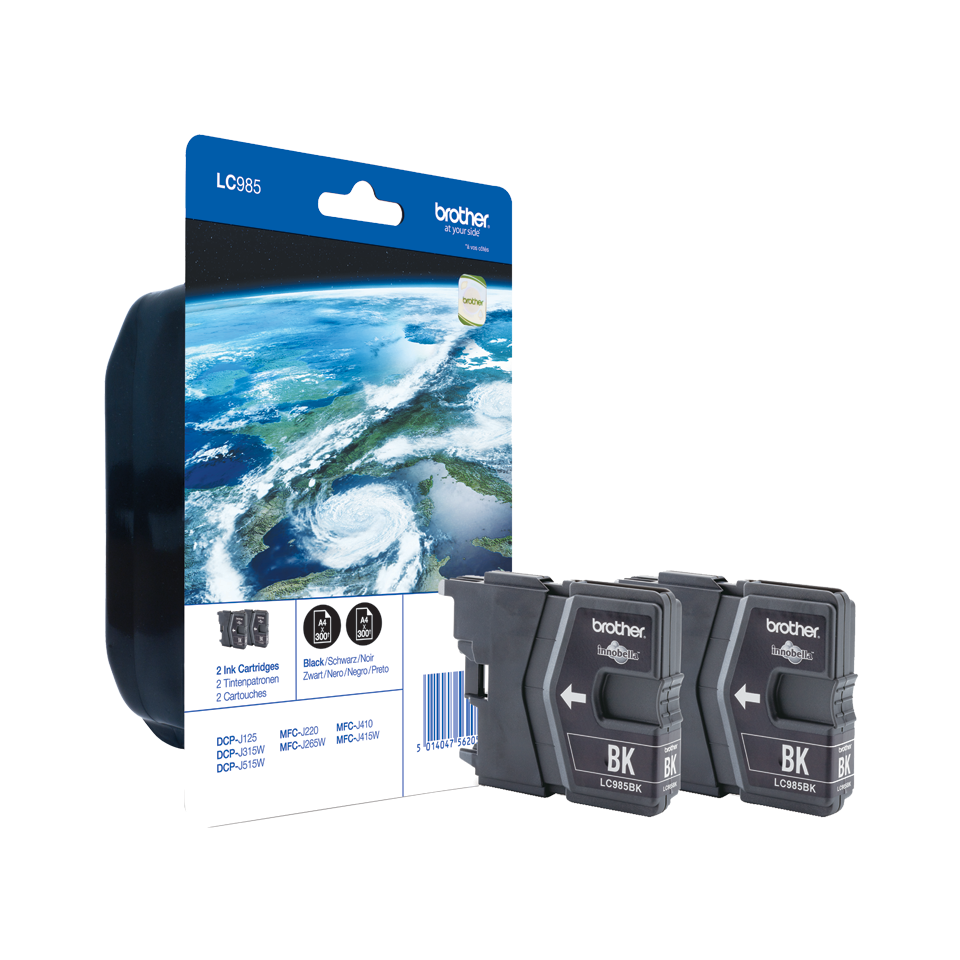 Brother LC985BKBP 2er‑Pack Schwarz Security-Tag