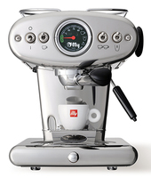 illy X1 Anniversary Maschine fuer gemahlenen Kaffee und ESEPads Edelstahl