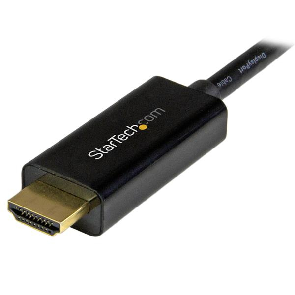STARTECHCOM Mini DisplayPort to HDMI Converter Cable 3 ft 1m 4K
