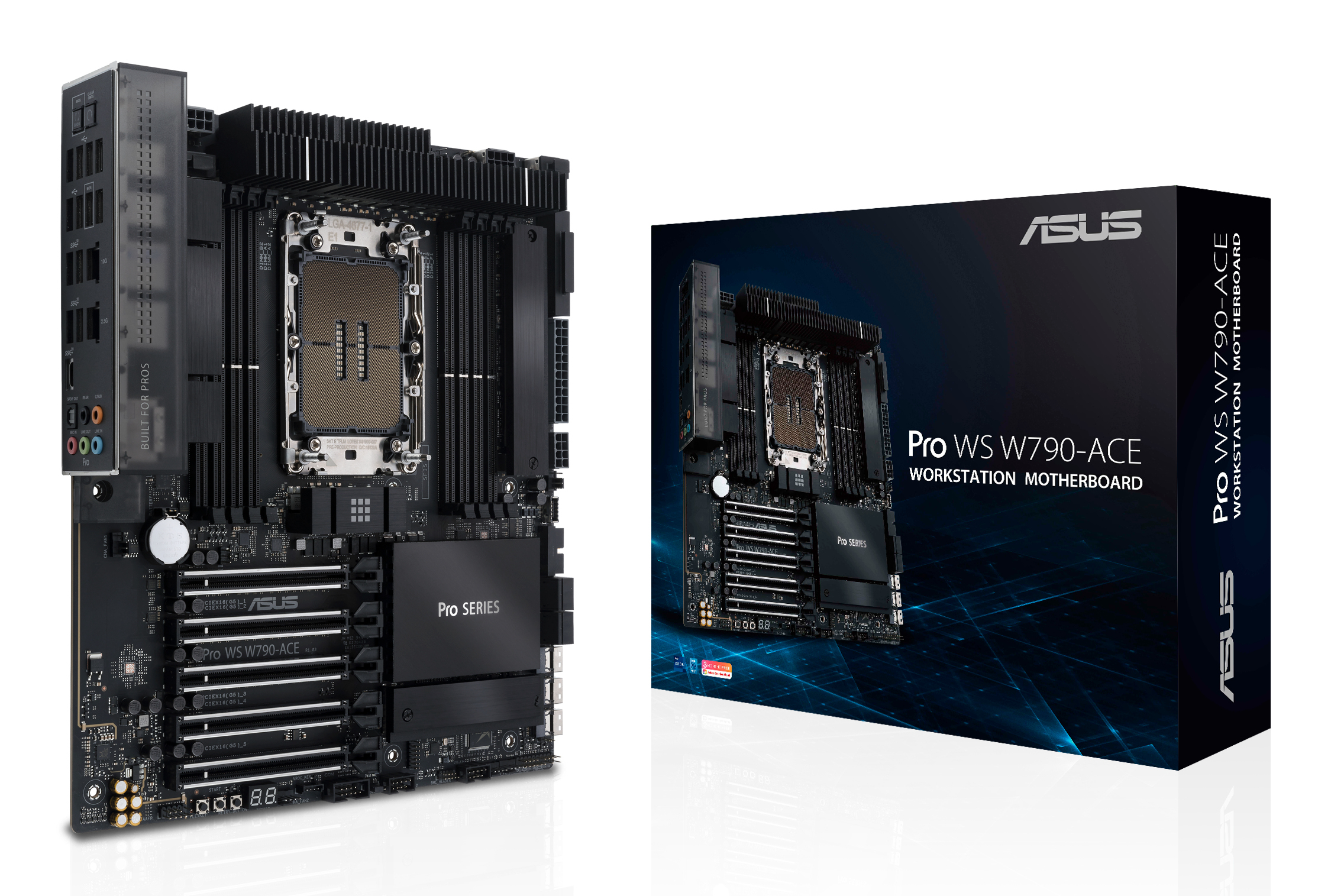 ASUS PRO WS W790ACE LGA4677 ATX 8xDDR4 7xPCIe 40 x16 8xSATA 3xM2