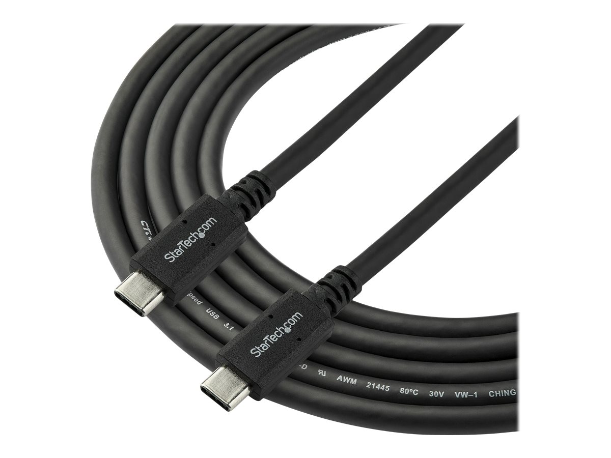 STARTECH.COM 6 ft 1.8m USB C to USB C Cable w/ 5A PD - M/M - USB 3.0 5Gbps - USB-IF Certified