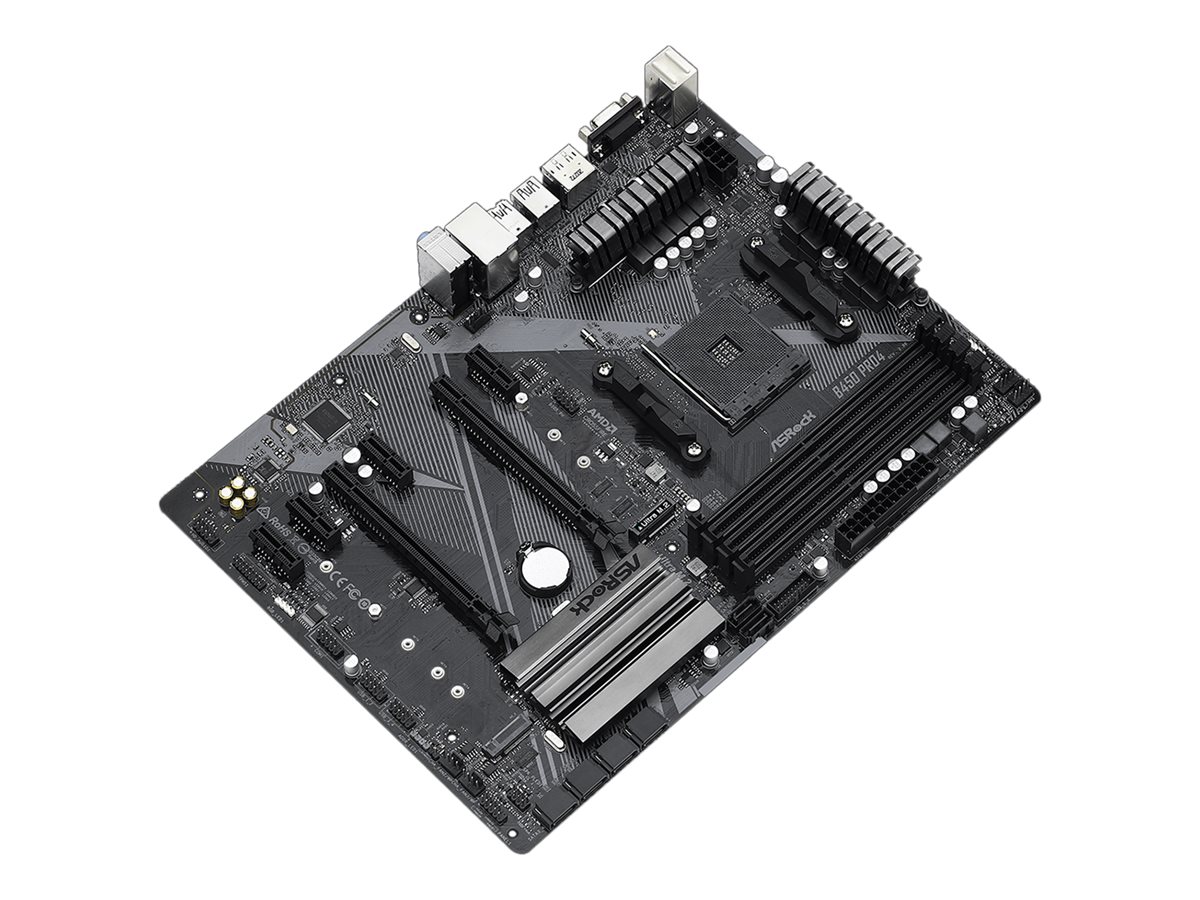 ASRock B450 Pro4 R2.0 - Motherboard - ATX - Socket AM4 - AMD B450