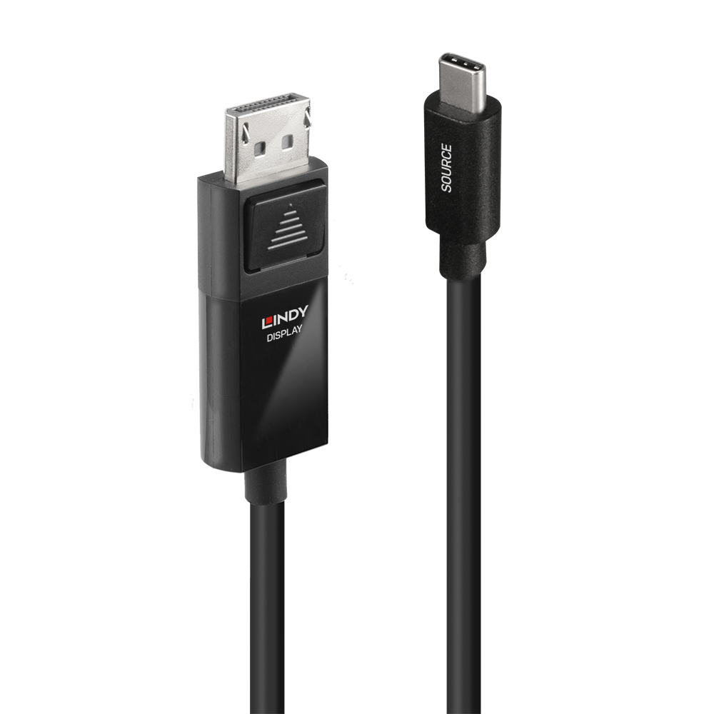 LINDY 3m USB Typ C an DisplayPort 4K60 Adapterkabel mit HDR
