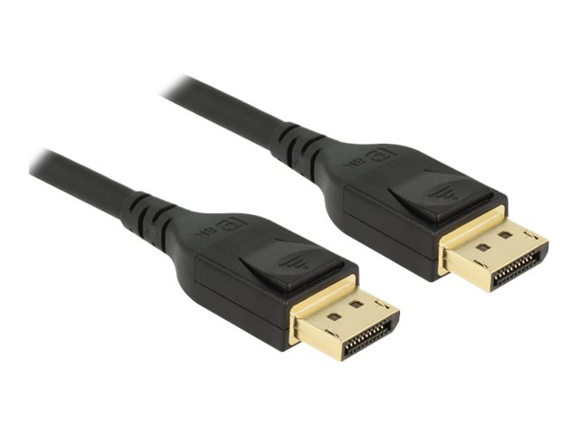 Delock Kabel Displayport 8K 60Hz 3m DP 8K zertifiziert schwarz Delock Kabel Displayport 8K 60Hz 3m DP 8K zertifiziert schwarz