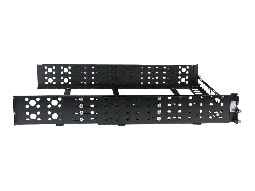 STARTECHCOM 2 HE Universal Server Rack Schienen TAAkonforme Server Montageschienen mit einstellbarer Tiefe 48,26cm 19Zoll