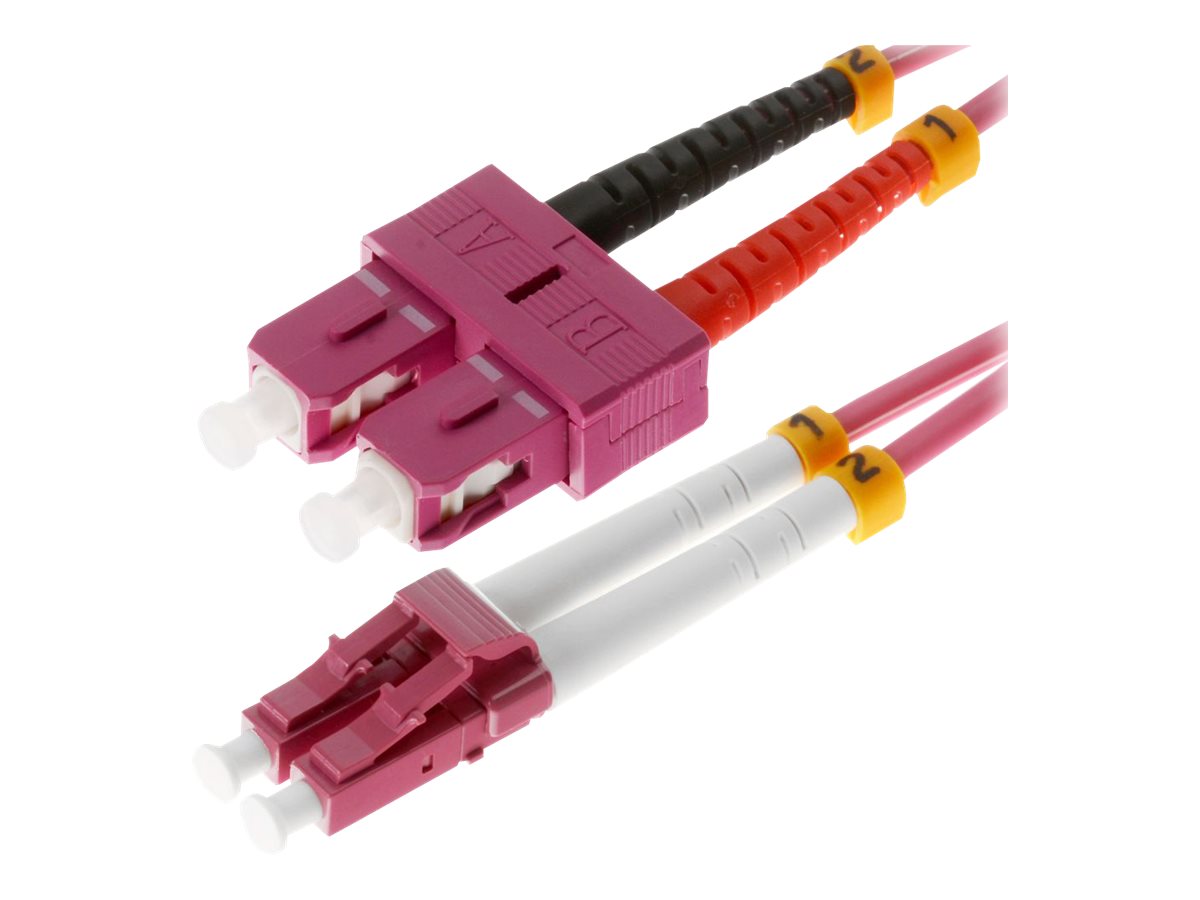 helos LWL Patchkabel LC/SC Duplex 50/125µm OM4 erikaviolett 20,0m helos LWL Patchkabel LC/SC Duplex 50/125µm OM4 erikaviolett 20,0m