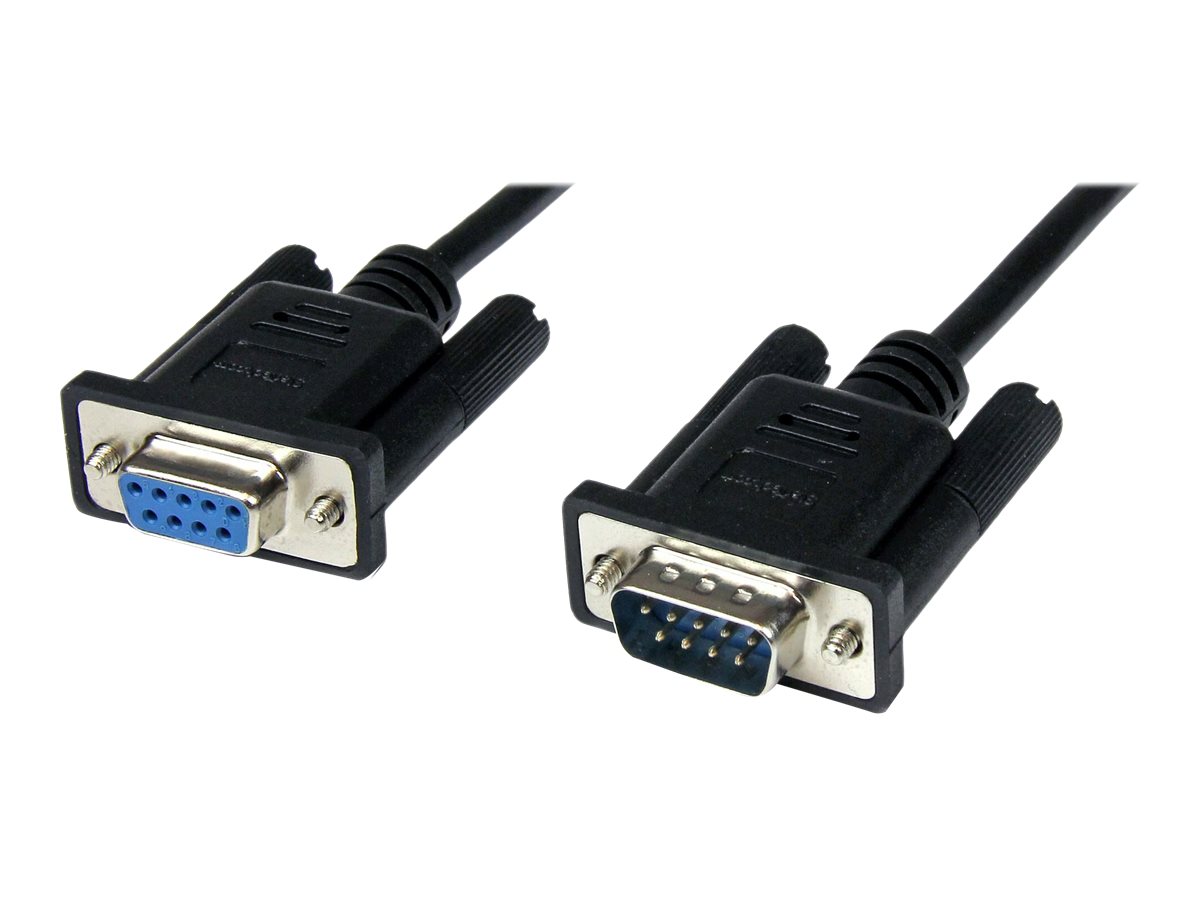 STARTECH.COM 2m Black DB9 RS232 Serial Null Modem Cable F/M