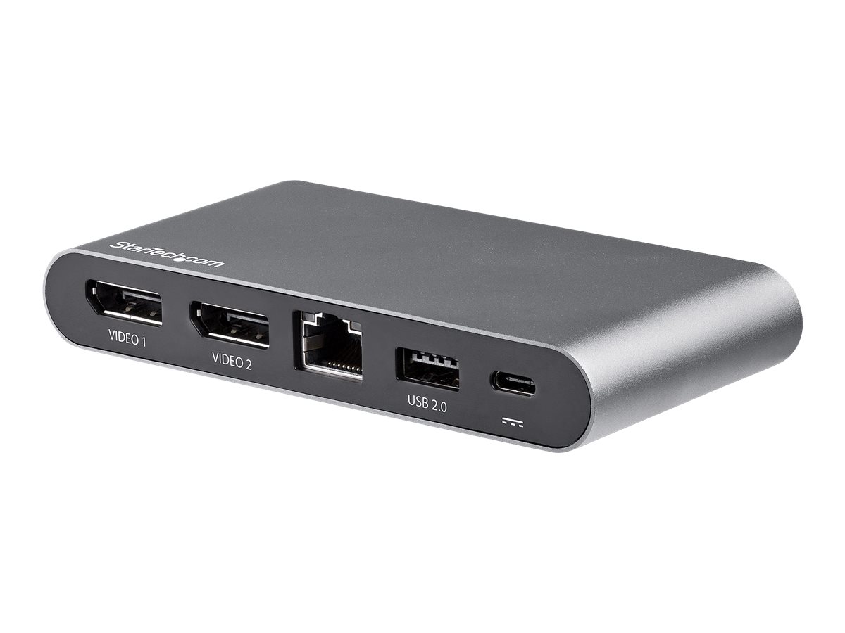STARTECH.COM Dual Monitor USB-C Multiport Adapter - Windows - 2 x 4K DP - 100W PD 3.0 - GbE? - DP Alt Mode Switch