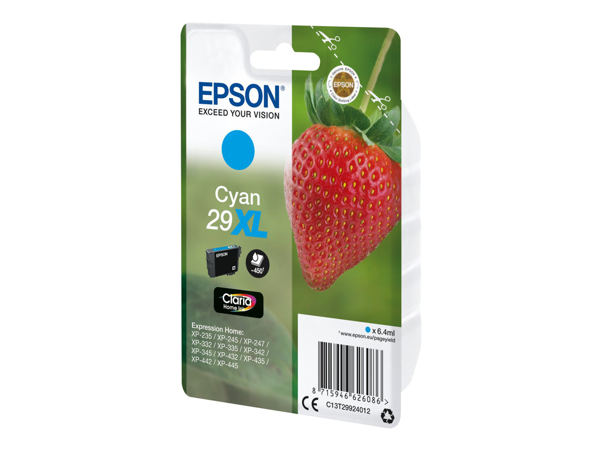 C13T29924012 EPSON XP Tinte cyan HC 450 C13T29924012 EPSON XP Tinte cyan HC 450