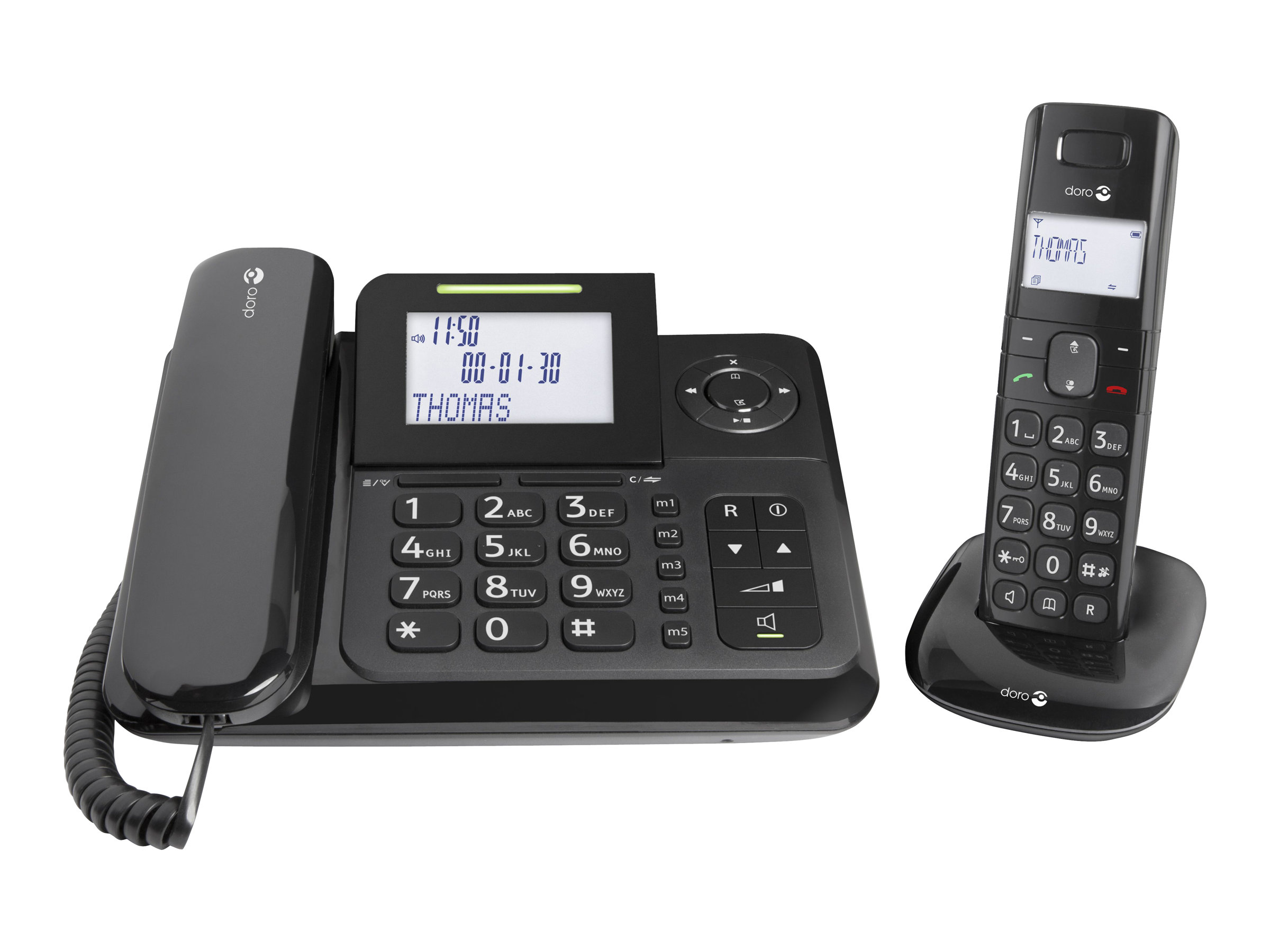 Doro Comfort 4005 Combo, Tischtelefon mit Mobilteil