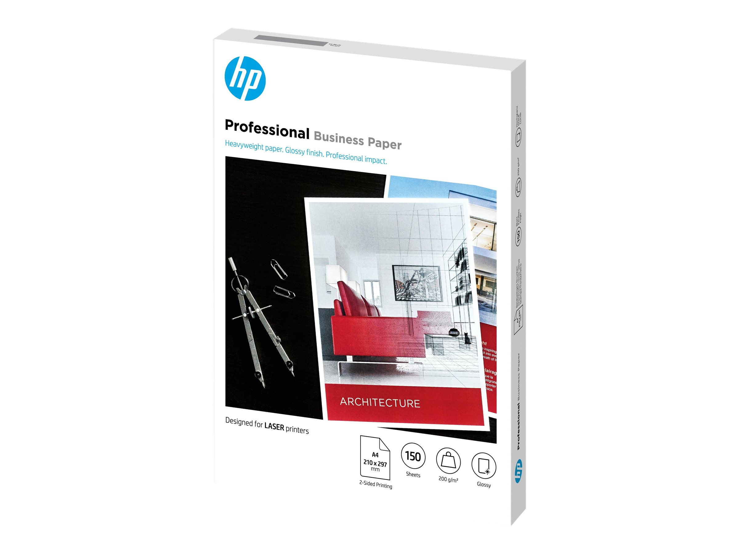 HP Fotopapier 7MV83A DIN A4 glaenzend 200 g/qm 150 Blatt