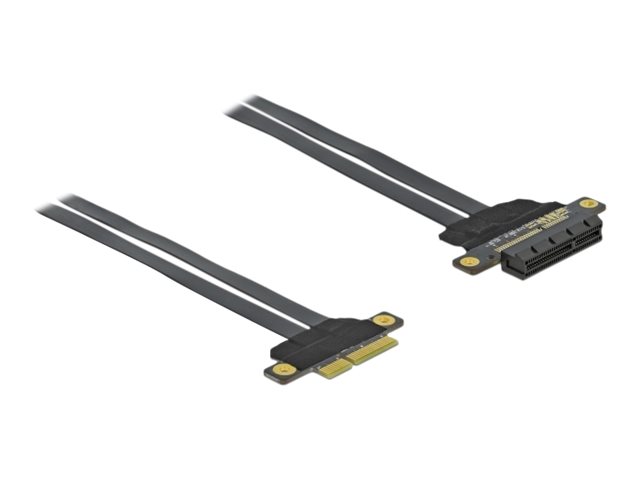 Riser Karte PCI Express x4 zu x4 mit flexiblem Kabel 30 cm