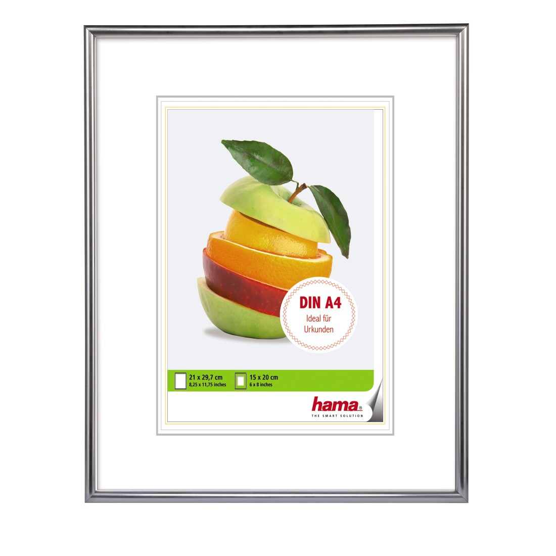 hama Bilderrahmen Sevilla silber 21,0 x 29,7 cm, 1 St