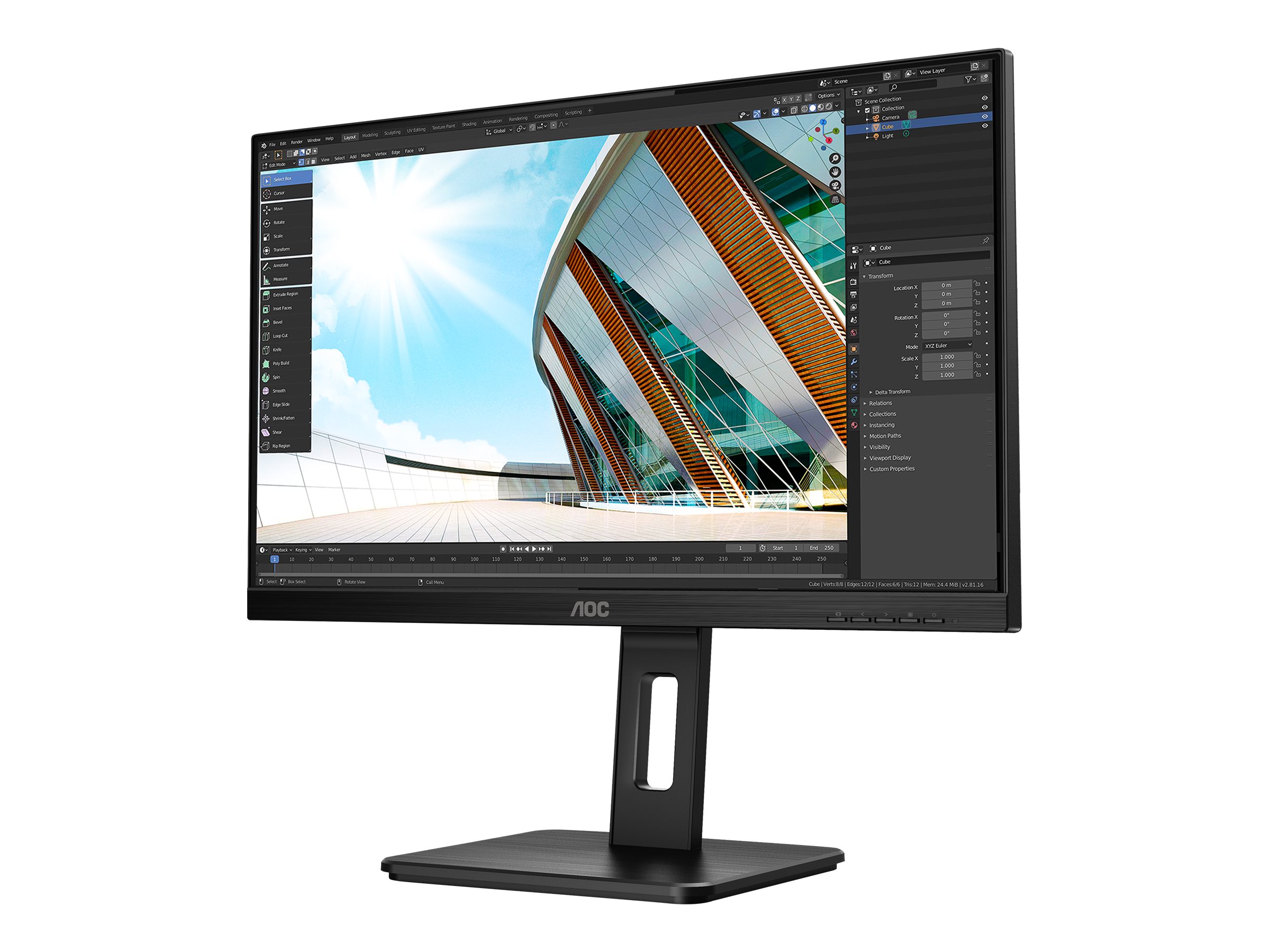 AOC 68,6cm 27 U27P2 1609 HDMIDPUSB IPS 4K black
