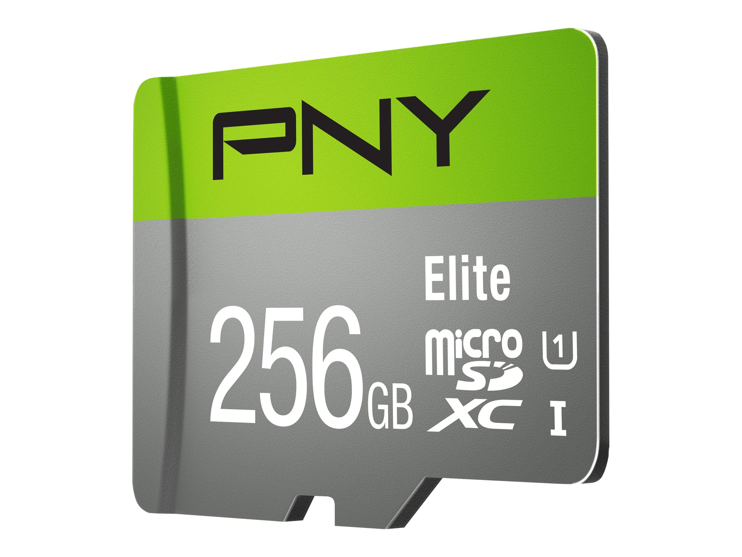 PNY Micro SD Card Elite 256 GB XC Class 10 UHSI U1 A1 V10 SD adapter