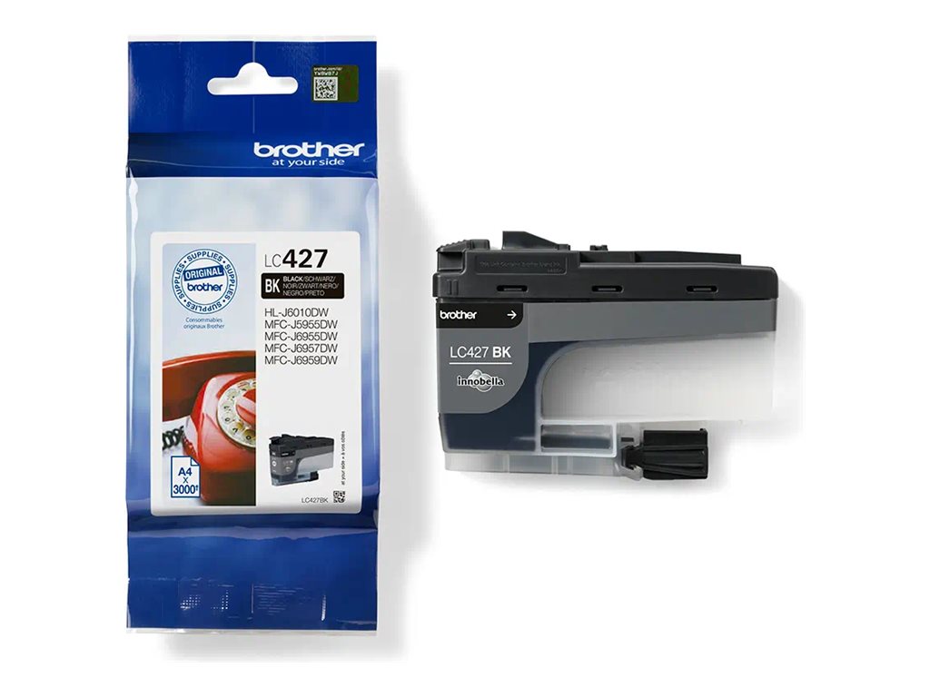 LC427BK BROTHER DCPJ/MFCJ Tinte black ST