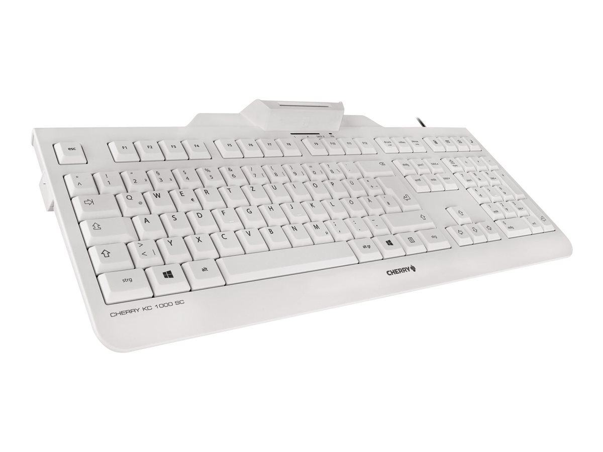 CHERRY KC1000 SC corded Security Keyboard USB ultraflat grey with integrated Smartcard-Terminal (DE)