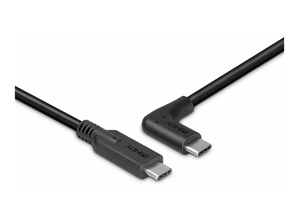 LINDY 1m USB 3.2 Typ C Kabel 90 gewinkelt