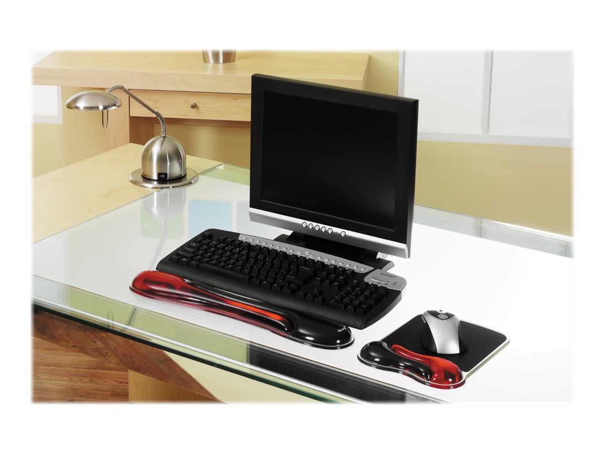 Kensington Mousepad mit Handgelenkauflage Duo Gel schwarz, rot