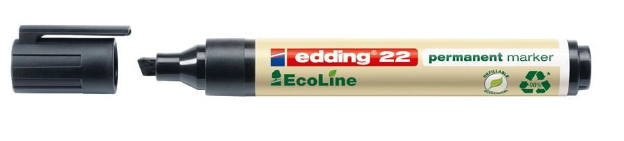 edding 22 EcoLine Permanentmarker schwarz 1,0 5,0 mm, 10 St