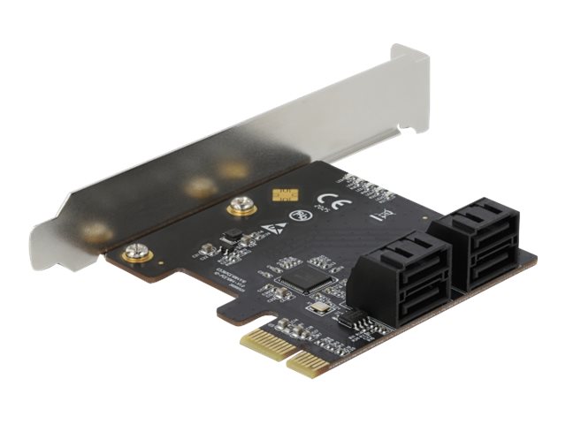Delock 4 Port SATA PCI Express x1 Karte Low Profile Formfaktor