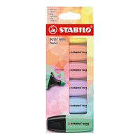 STABILO BOSS MINI Pastellove Textmarker farbsortiert, 6 St. STABILO BOSS MINI Pastellove Textmarker farbsortiert, 6 St.