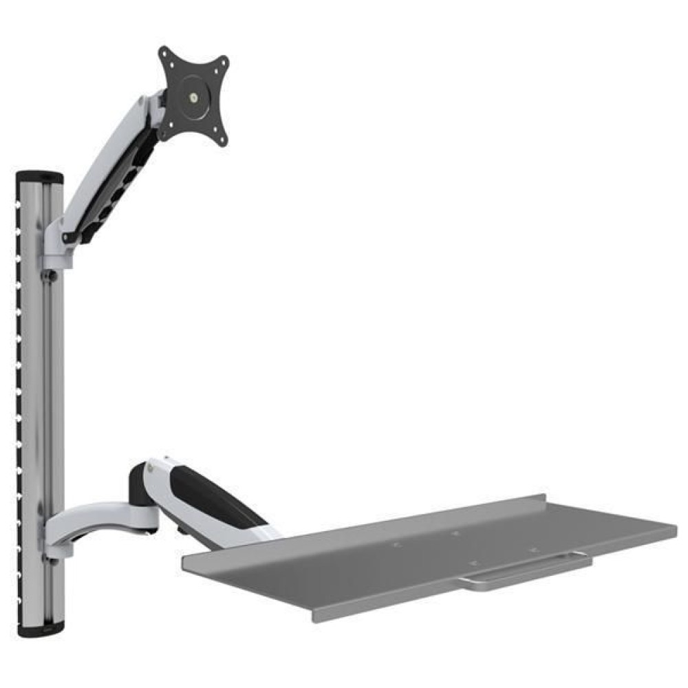 EFB Elektronik Techly Wandhalterung 15-27 Zoll mit Tastaturablage und Arm