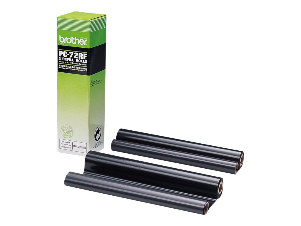 brother PC-72RF schwarz Thermo-Druckfolien, 2 Rollen