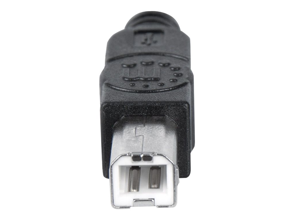MANHATTAN USB 2.0 Anschlusskabel 5,0m  schwarz Typ A-Stecker / Typ B-Stecker