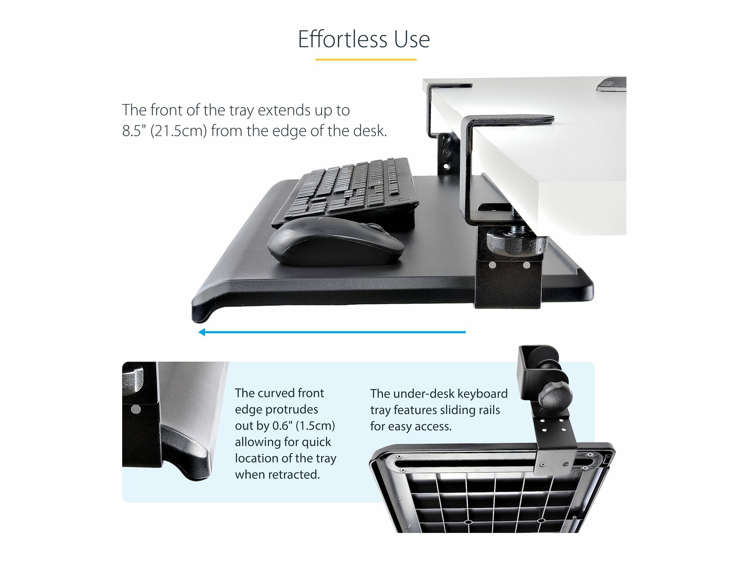STARTECH.COM Untertisch Ausziehbare Tastaturablage Höhenverstellbare Tastaturhalterung mit Tischklemmen bis zu 12kg Tastaturauszug STARTECH.COM Untertisch Ausziehbare Tastaturablage Höhenverstellbare Tastaturhalterung mit Tischklemmen bis zu 12kg Tastaturauszug