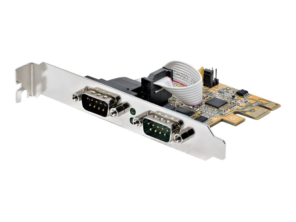 2 Port PCI Express Serielle Schnittstellenkarte PCIe auf RS232 Karte Serielle Adapter Karte / Erweiterungskarte COM Ret