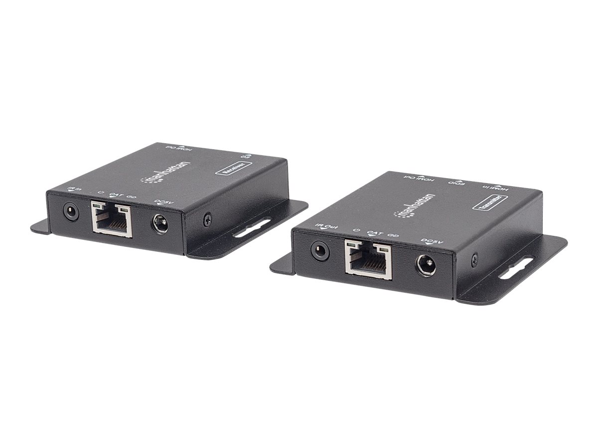 MANHATTAN HDMI over Ethernet Extender Kit Signalverstaerker 1080p bis zu 50 m ueber ein Cat6-Netzwerkkabel lokaler HDMI Ausgang