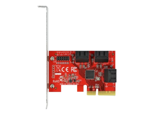 6 Port SATA PCI Express x4 Karte Low Profile Formfaktor