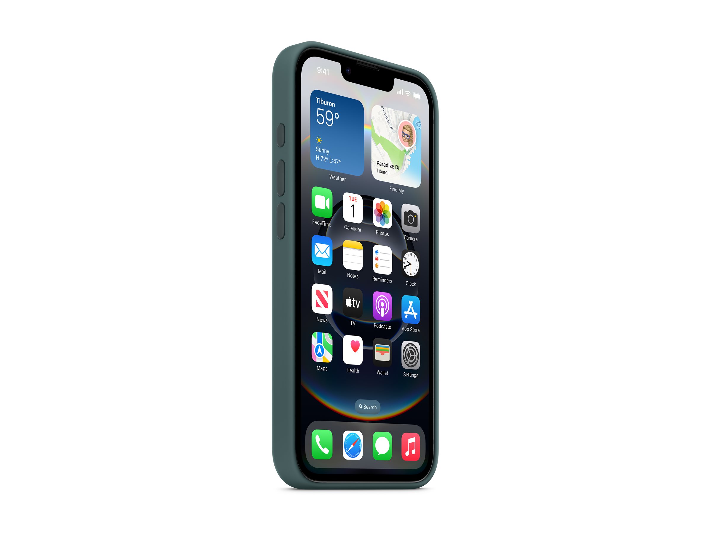 APPLE iPhone 16e Silicone Case Lake Green