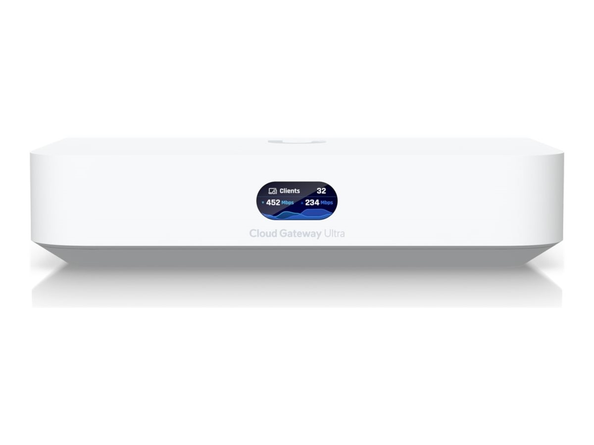 UBIQUITI UniFi Cloud Gateway Ultra 1x 12,5 GbE RJ45Port WAN 4x GbE RJ45Ports LAN  1 Gbps routing IDSIPS