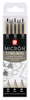 Sakura Pigma Micron Fineliner-Set schwarz, 3 St. Sakura Pigma Micron Fineliner-Set schwarz, 3 St.