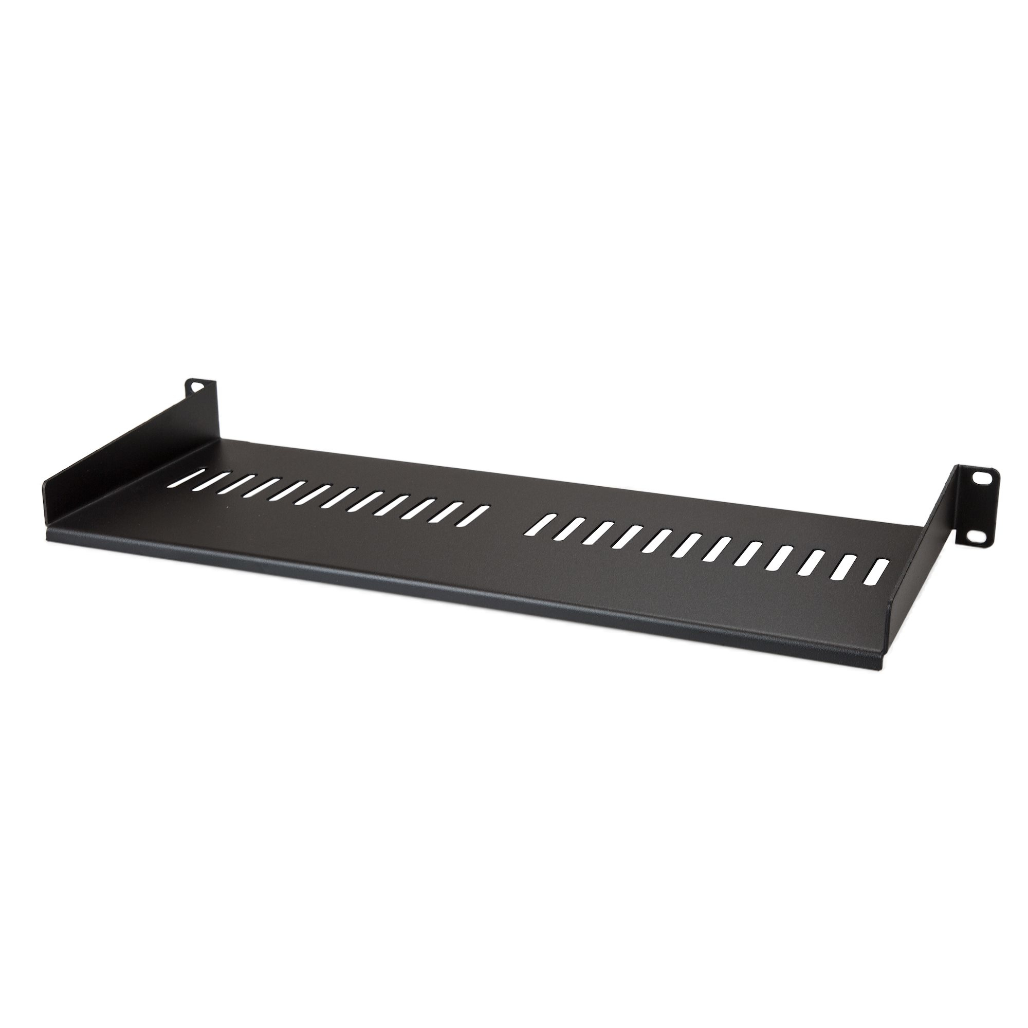 STARTECHCOM 1U Rack Shelf 7in Deep Steel Vented Rack Shelf Rack Mount Shelf Server Rack Shelf Cantilever Shelf