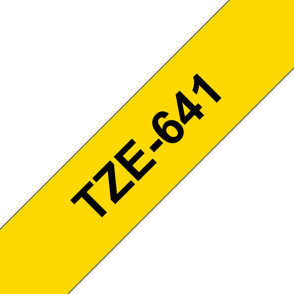 Brother TZe-641 18mm Schwarz auf Gelb
