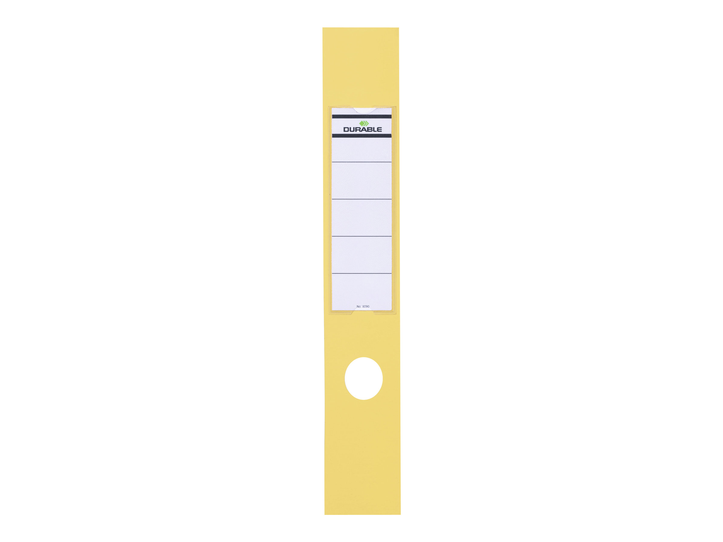 10 DURABLE Ordneretiketten ORDOFIXÂ® gelb fÃ¼r 7,0 cm RÃ¼ckenbreite